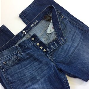 7 For All Mankind Standard Button Fly Jeans 36